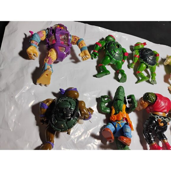 Lot of 8 Vintage Teenage Mutant Ninja Turtles Broken Figures Good For Parts - Picture 9 of 13